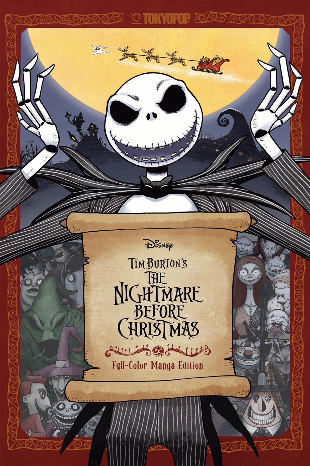 DISNEY TIM BURTONS THE NIGHTMARE BEFORE CHRISTMAS FULL-COLOR MANGA EDITION