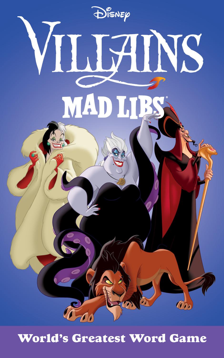 DISNEY VILLAINS MAD LIBS TP