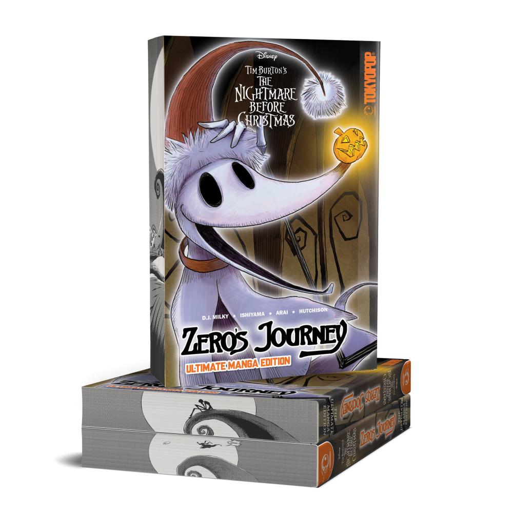 DISNEY TIM BURTONS THE NIGHTMARE BEFORE CHRISTMAS ZEROS JOURNEY ULTIMATE MANGA EDITION WITH SPRAYED EDGES
