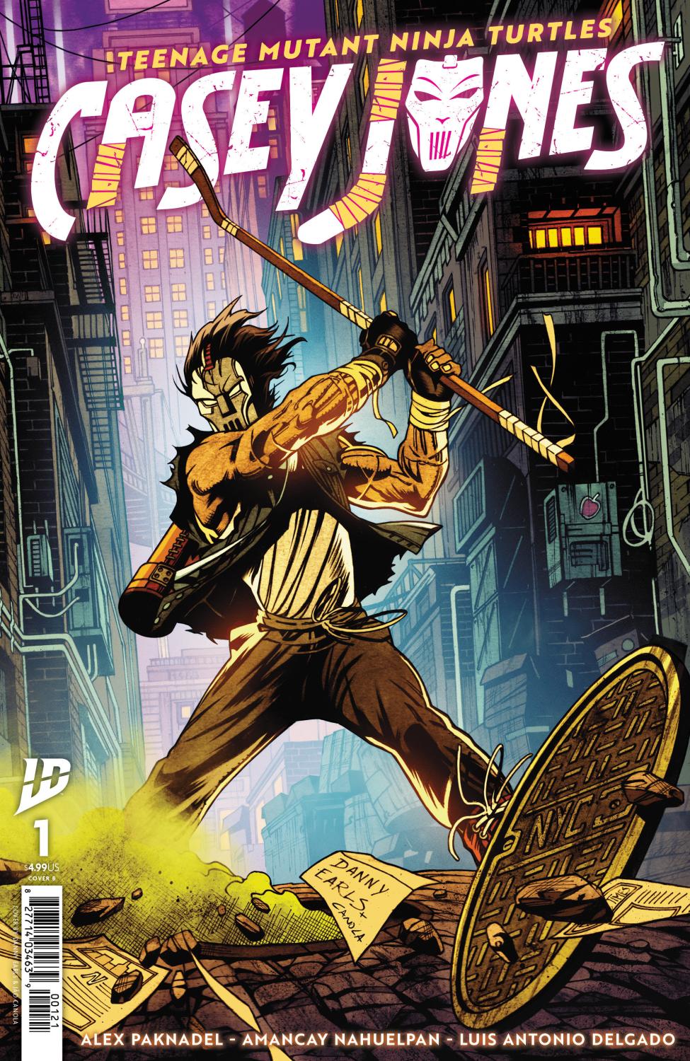 TEENAGE MUTANT NINJA TURTLES CASEY JONES #1 VAR B EARLS CVR B