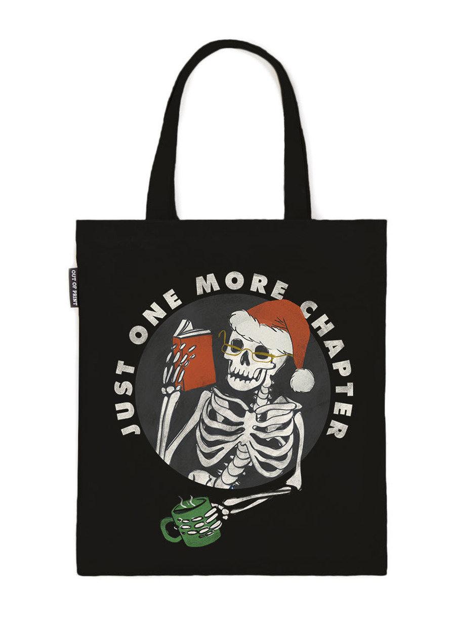 JUST ONE MORE CHAPTER HOLIDAY TOTE BAG