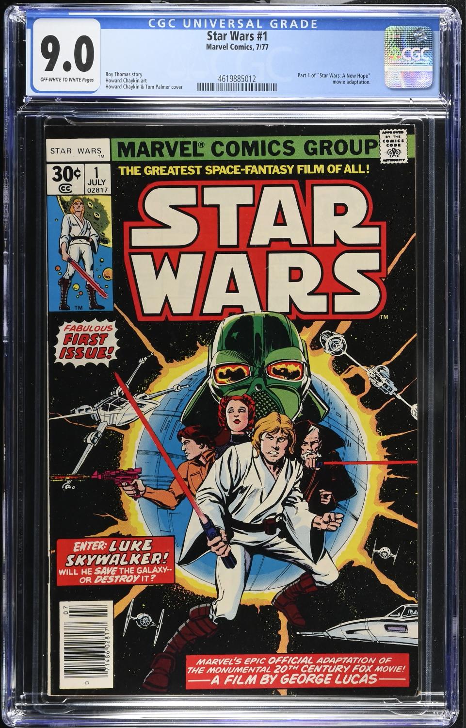 STAR WARS #1 1977 CGC 9.0 VF/NM FIRST PRINTING