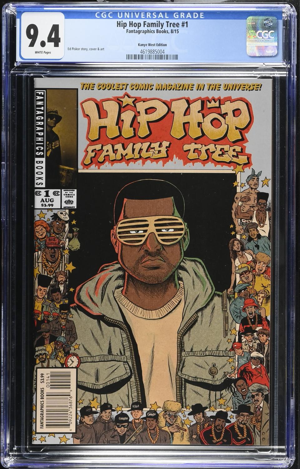 HIP HOP FAMILY TREE #1 CGC 9.4 NM KAYNE WEST VARIANT COVER