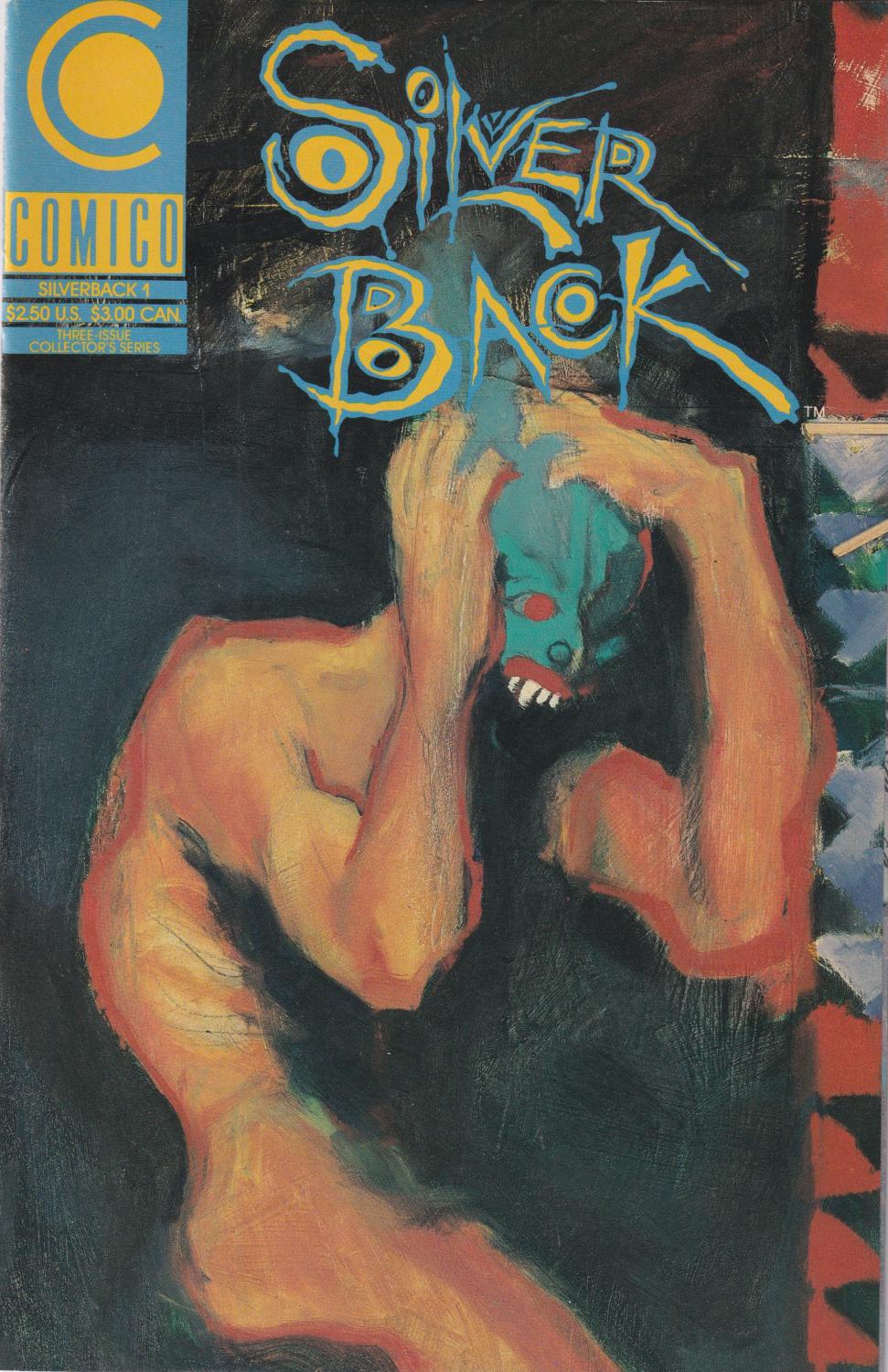 SILVERBACK #1-3 COMICO 1989 COMPLETE SET
