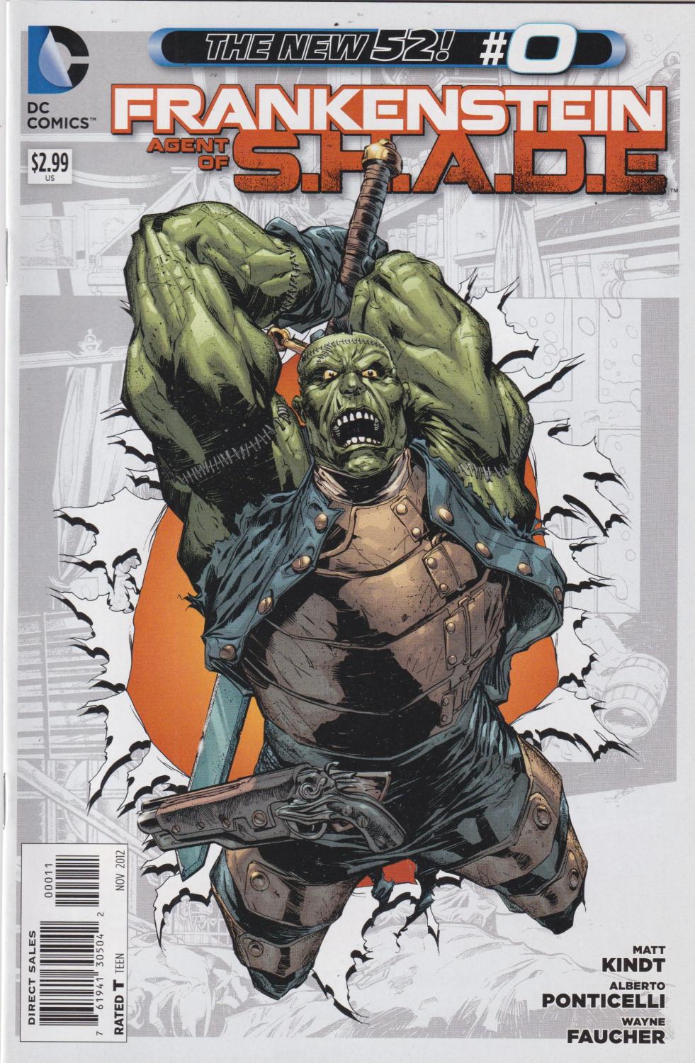 FRANKENSTEIN AGENT OF SHADE #0-16 DC 2011 COMPLETE SET