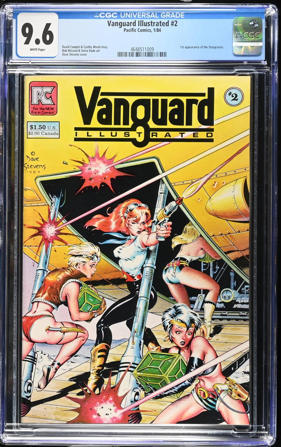 VANGUARD ILLUSTRATED #2 CGC 9.6 NM+ CLASSIC DAVE STEVENS COVER