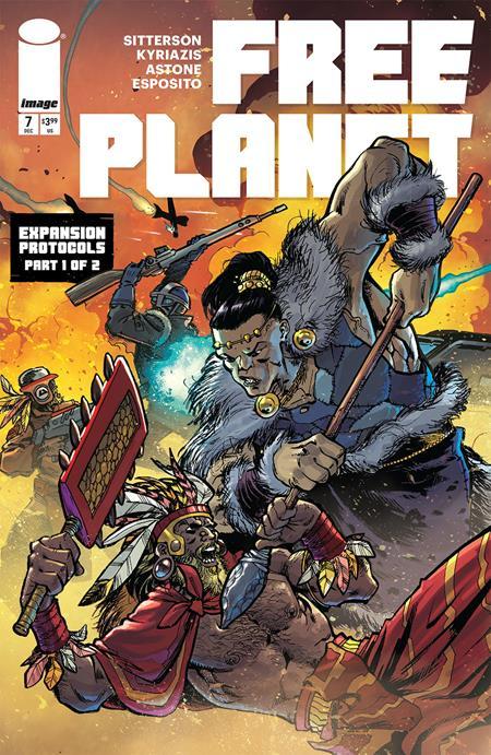 FREE PLANET #7 CVR B ILIAS KYRIAZIS AND VITTORIO ASTONE VAR