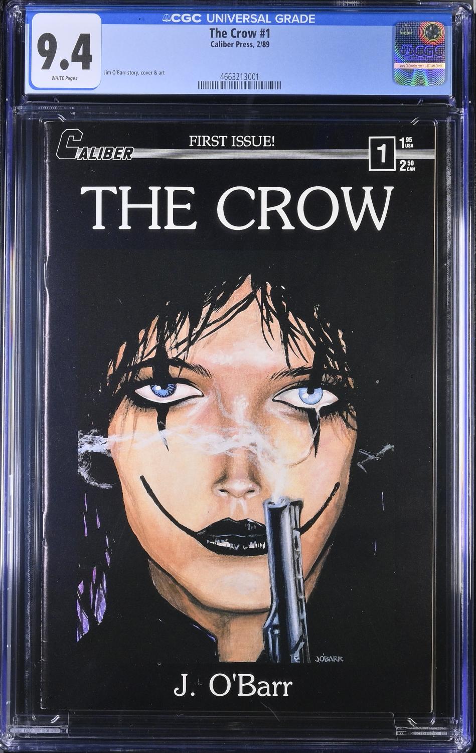 THE CROW #1 CGC 9.4 NM FIRST PRINT CALIBER PRESS 1989