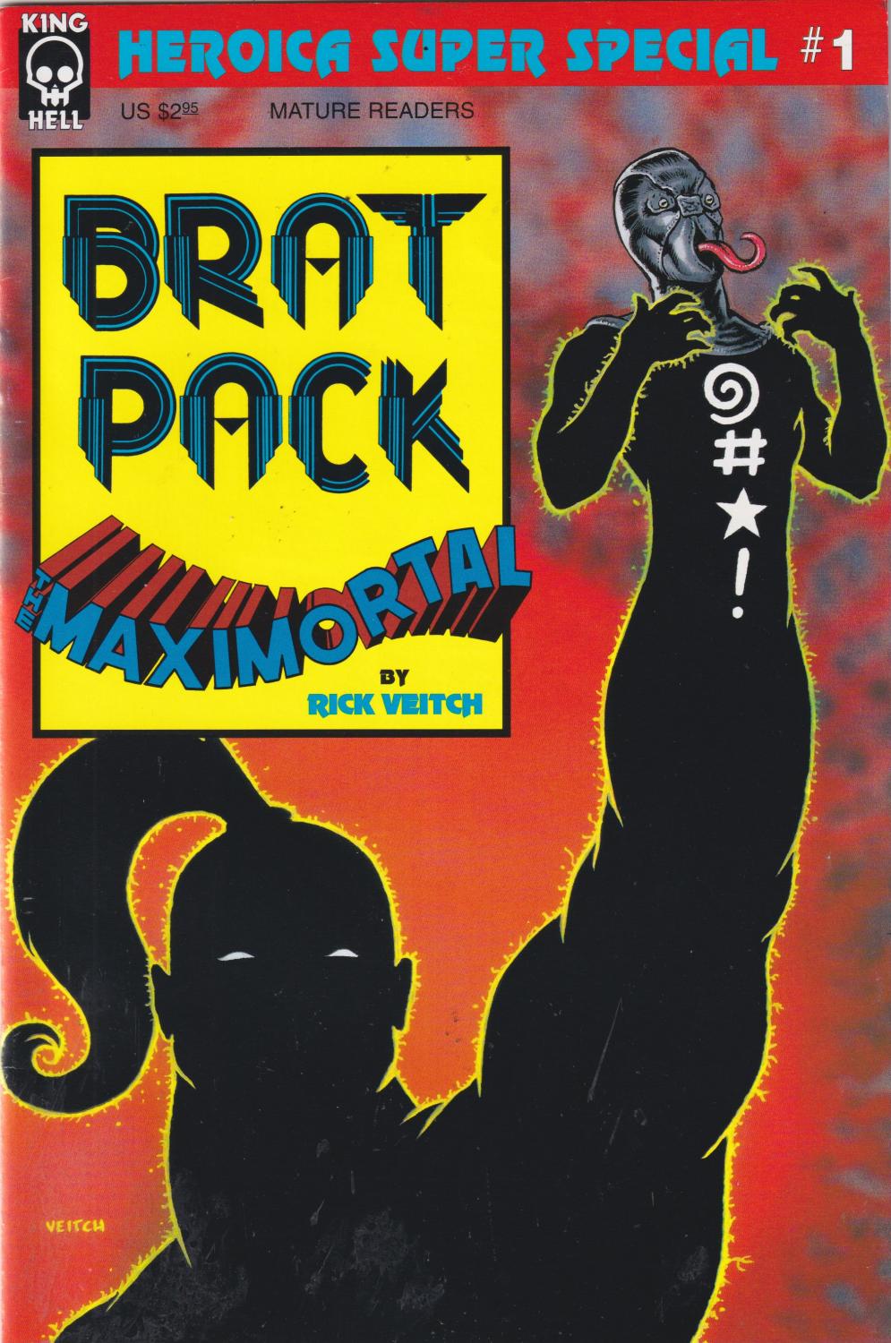 BRAT PACK MAXIMORTAL #1-2 KING HELL 1996 COMPLETE SET