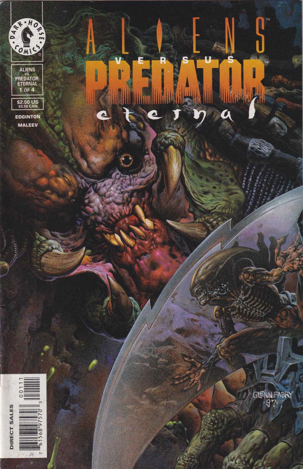 ALIENS VS PREDATOR ETERNAL #1-4 DARK HORSE 1998 COMPLETE SET