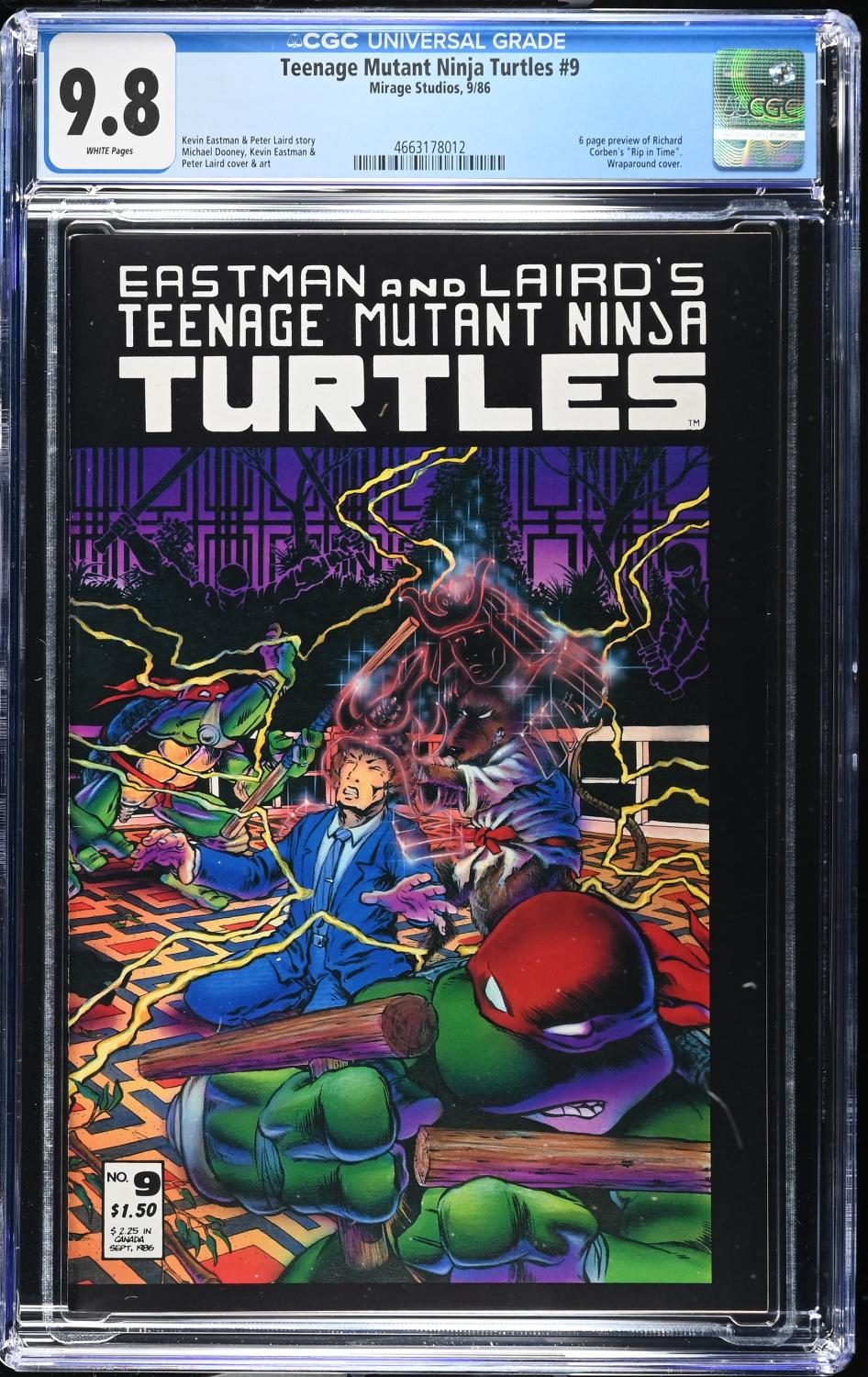 TEENAGE MUTANT NINJA TURTLES #9 CGC 9.8 NM/M