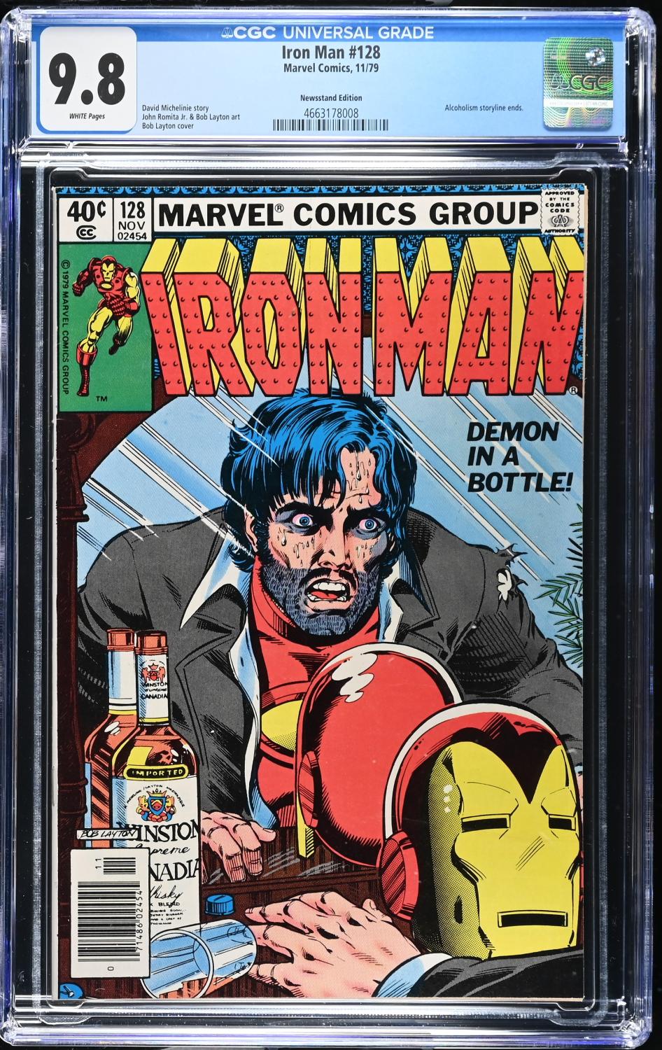 IRON MAN #128 CGC 9.8 NM/M DEMON IN A BOTTLE ISSUE NEWSSTAND