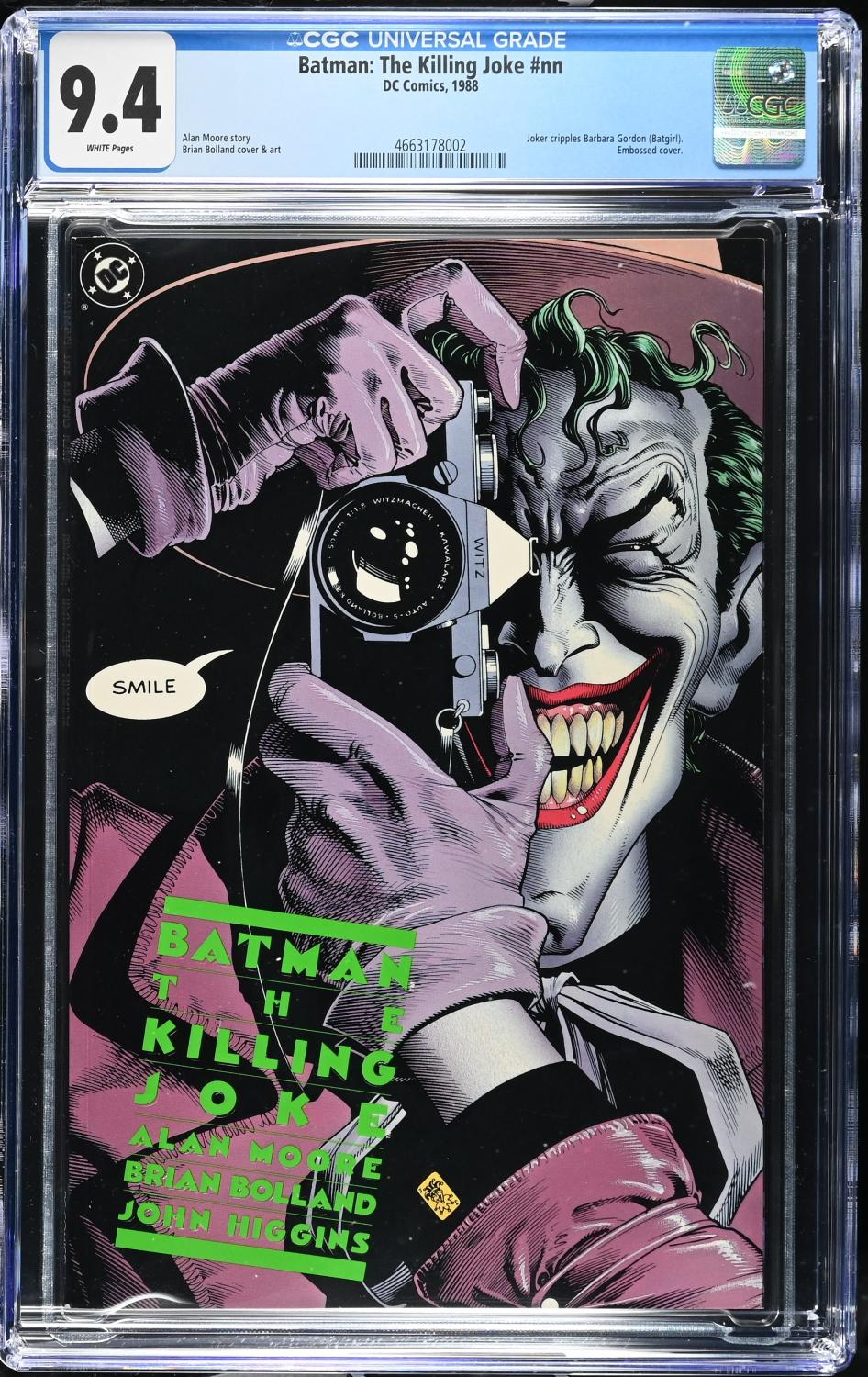 BATMAN THE KILLING JOKE 1ST PRINT CGC 9.4 NM