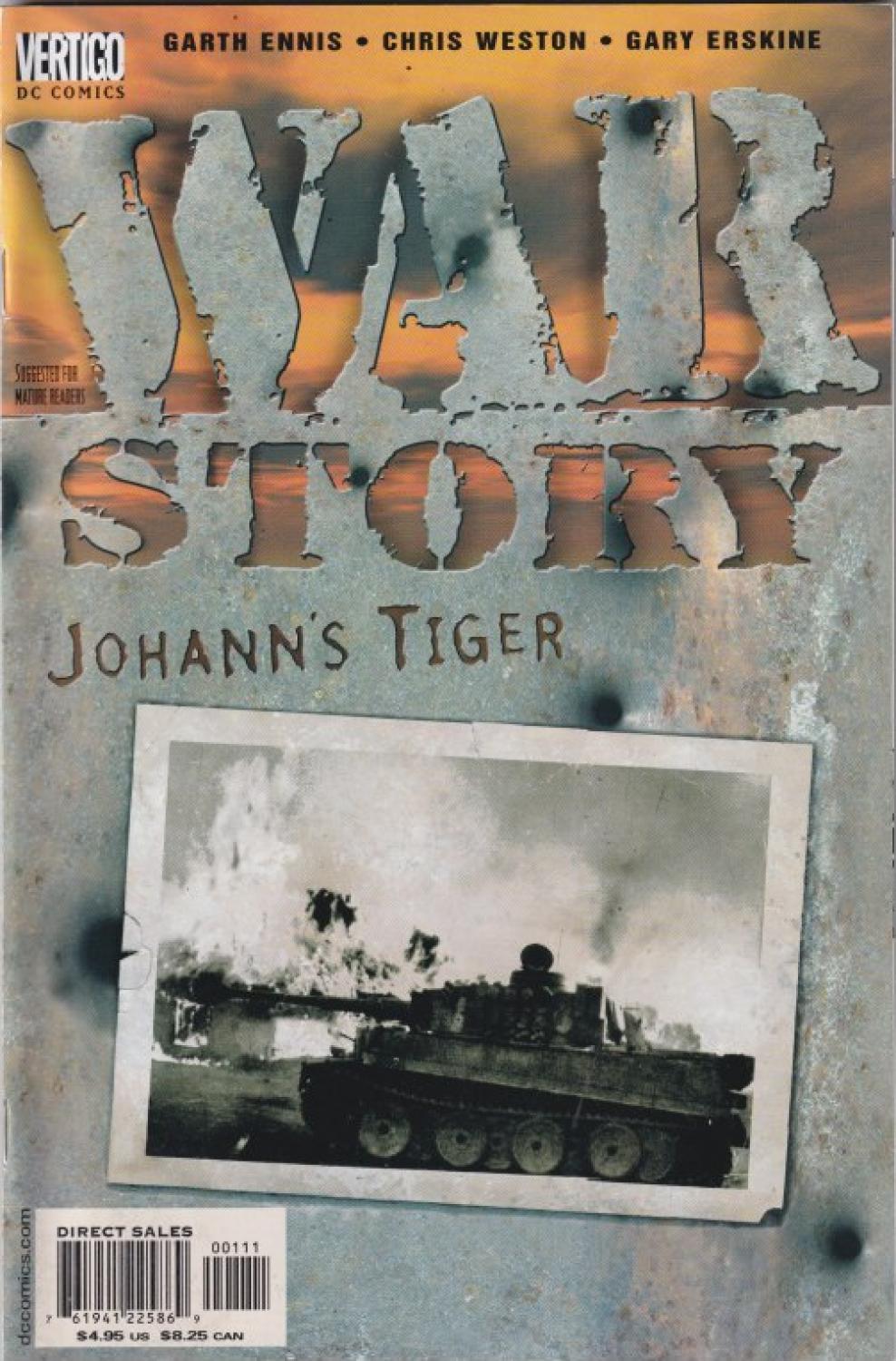 GARTH ENNIS WAR STORY 8-PART DC 2001 COMPLETE SET