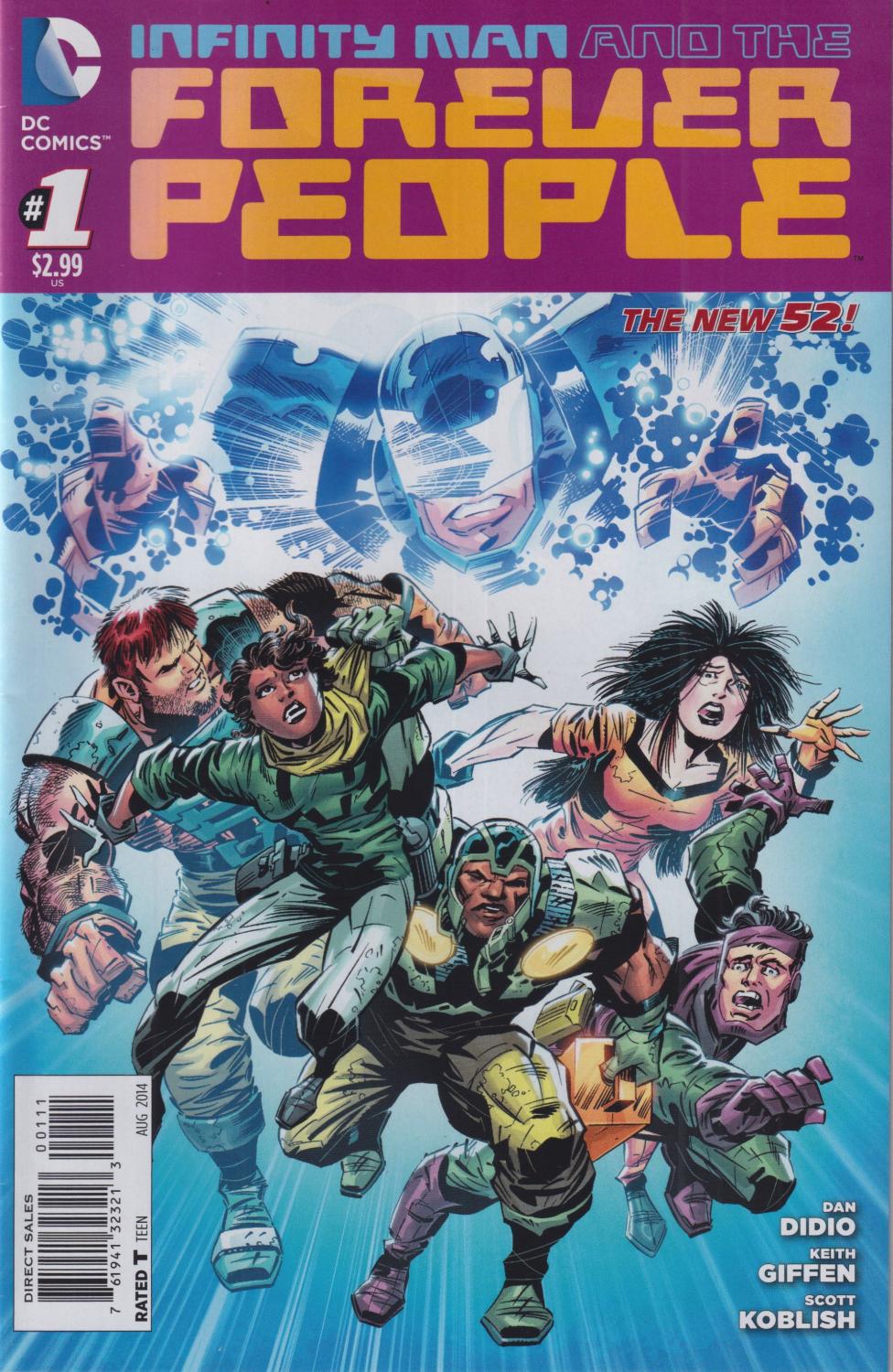 INFINITY MAN & THE FOREVER PEOPLE #1-9 + FUTURES END 2014 COMPLETE SET