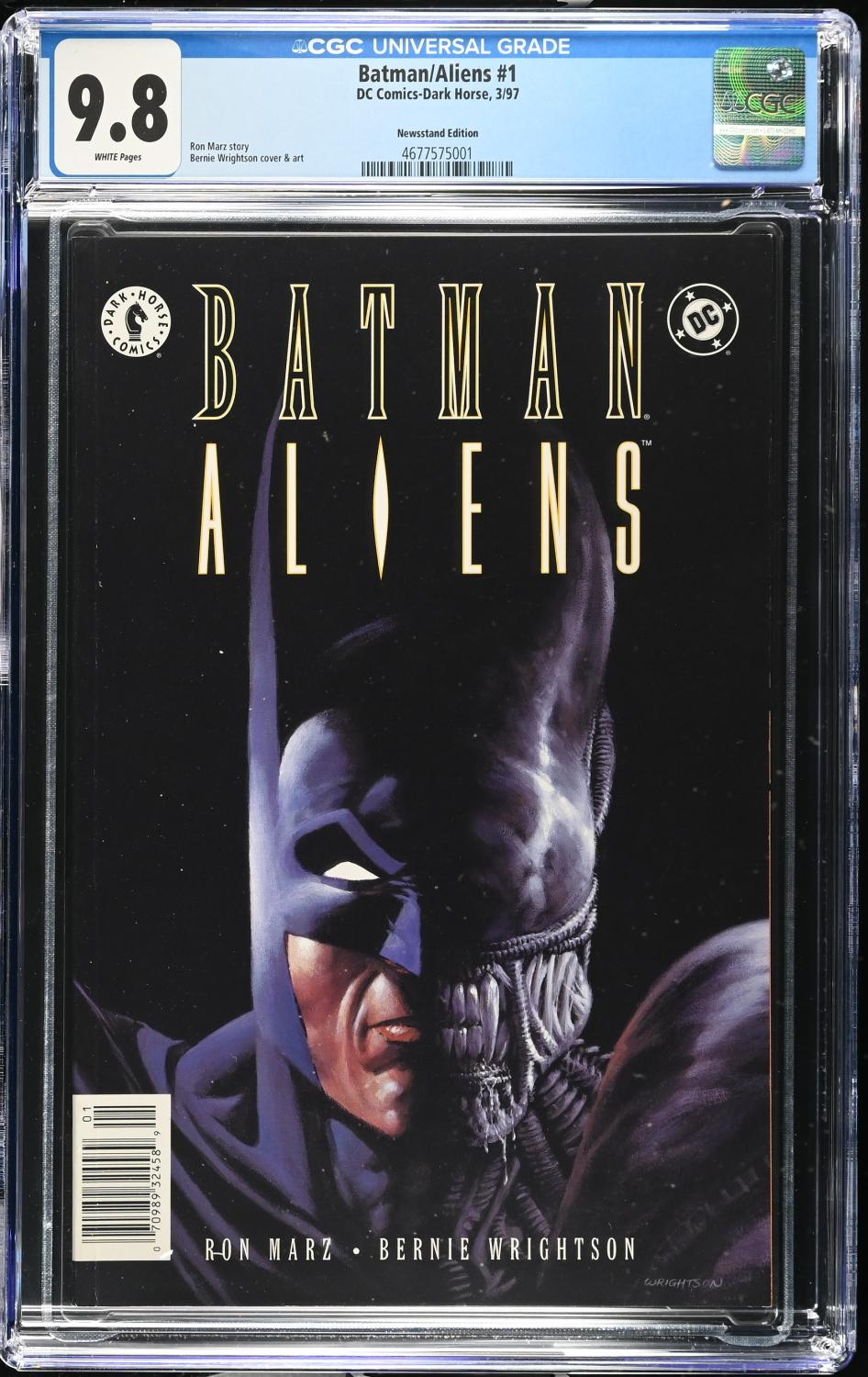 BATMAN ALIENS #1 1997 CGC 9.8 NM/M NEWSSTAND EDITION