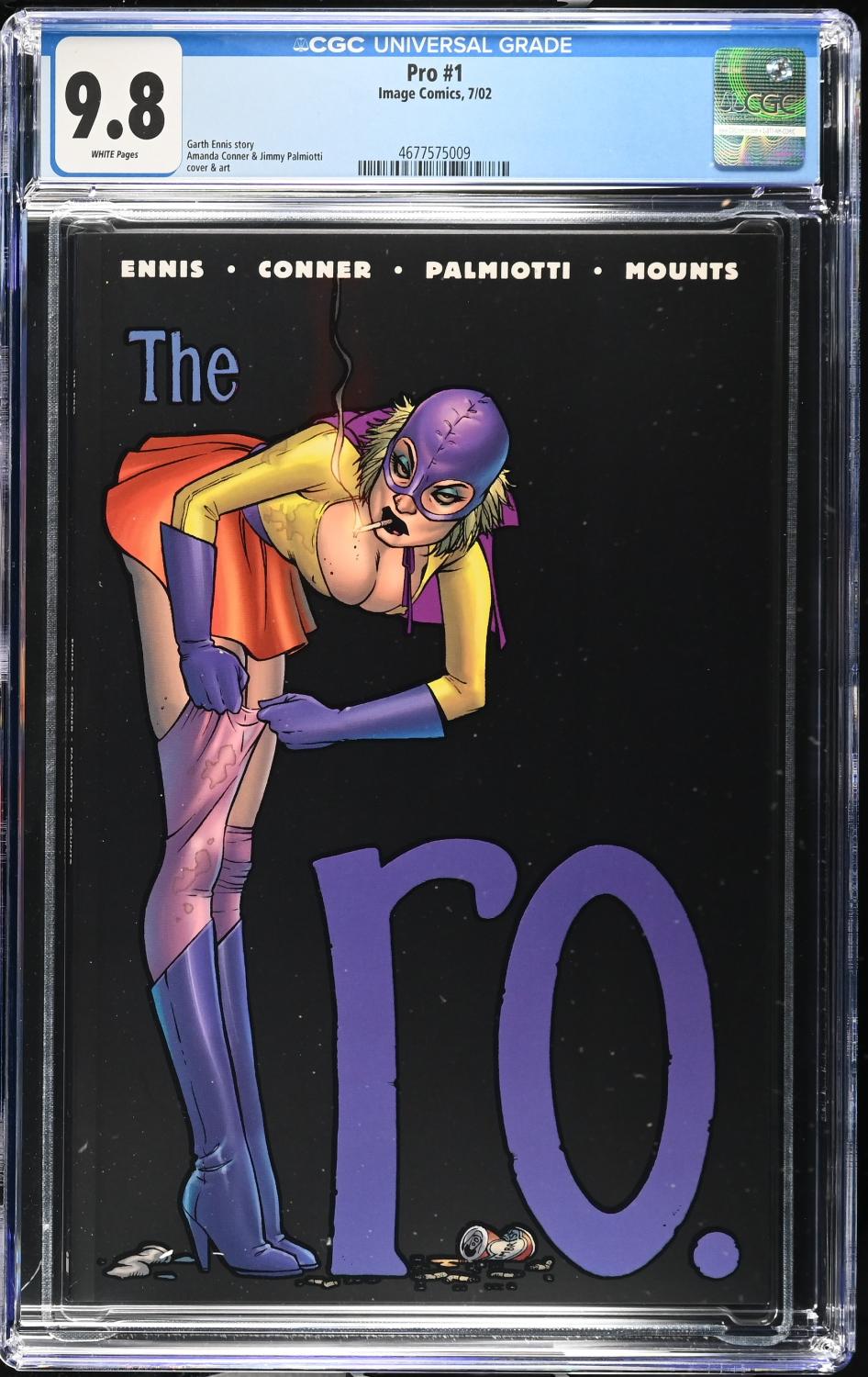 THE PRO #1 1ST PRINT CGC 9.8 NM/M GARTH ENNIS, AMANDA CONNER