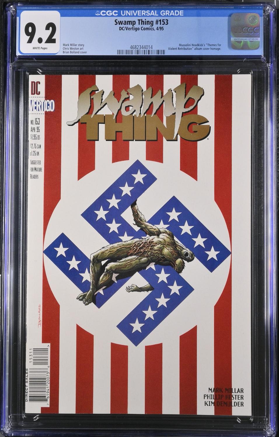 SWAMP THING #153 CGC 9.2 NM- CONTROVERSIAL COVER