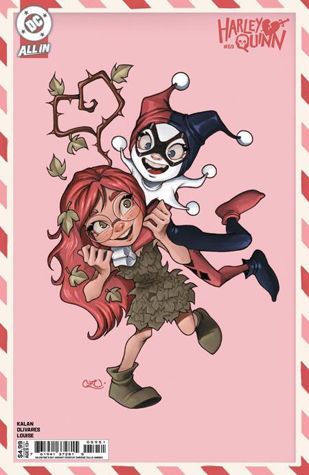HARLEY QUINN #59 CVR E CHRISSIE ZULLO VALENTINES DAY CARD STOCK VAR