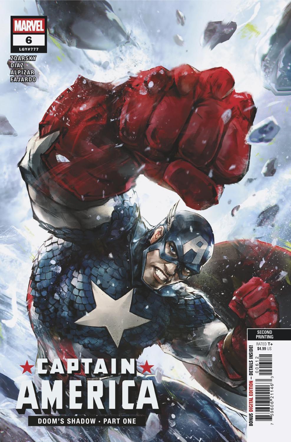 CAPTAIN AMERICA #6 IVAN TAO 2ND PRINTING VAR CVR A