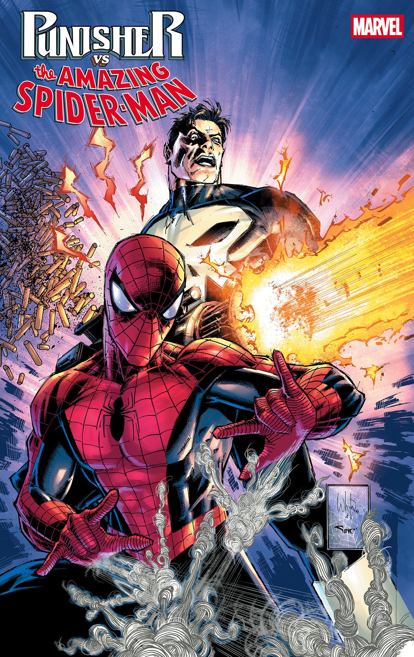 PUNISHER VS SPIDER-MAN #1 WHILCE PORTACIO VAR CVR B