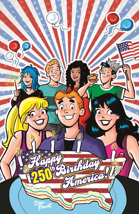 ARCHIE COMICS CELEBRATES AMERICAS 250TH ONE SHOT CVR D DAN PARENT FOIL FULL ART VAR
