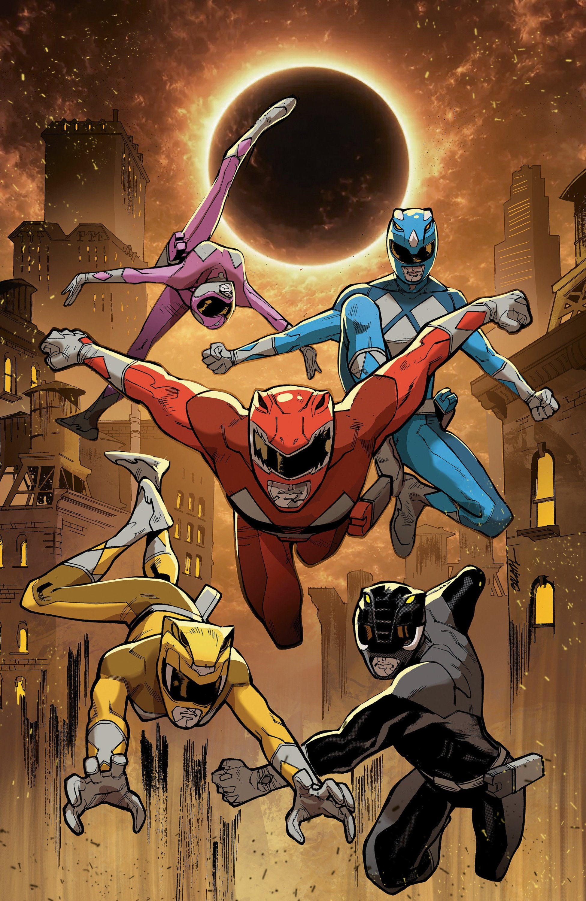 MIGHTY MORPHIN POWER RANGERS 2026 #2 E FOIL VAR FULL ART FOIL BALM CVR E