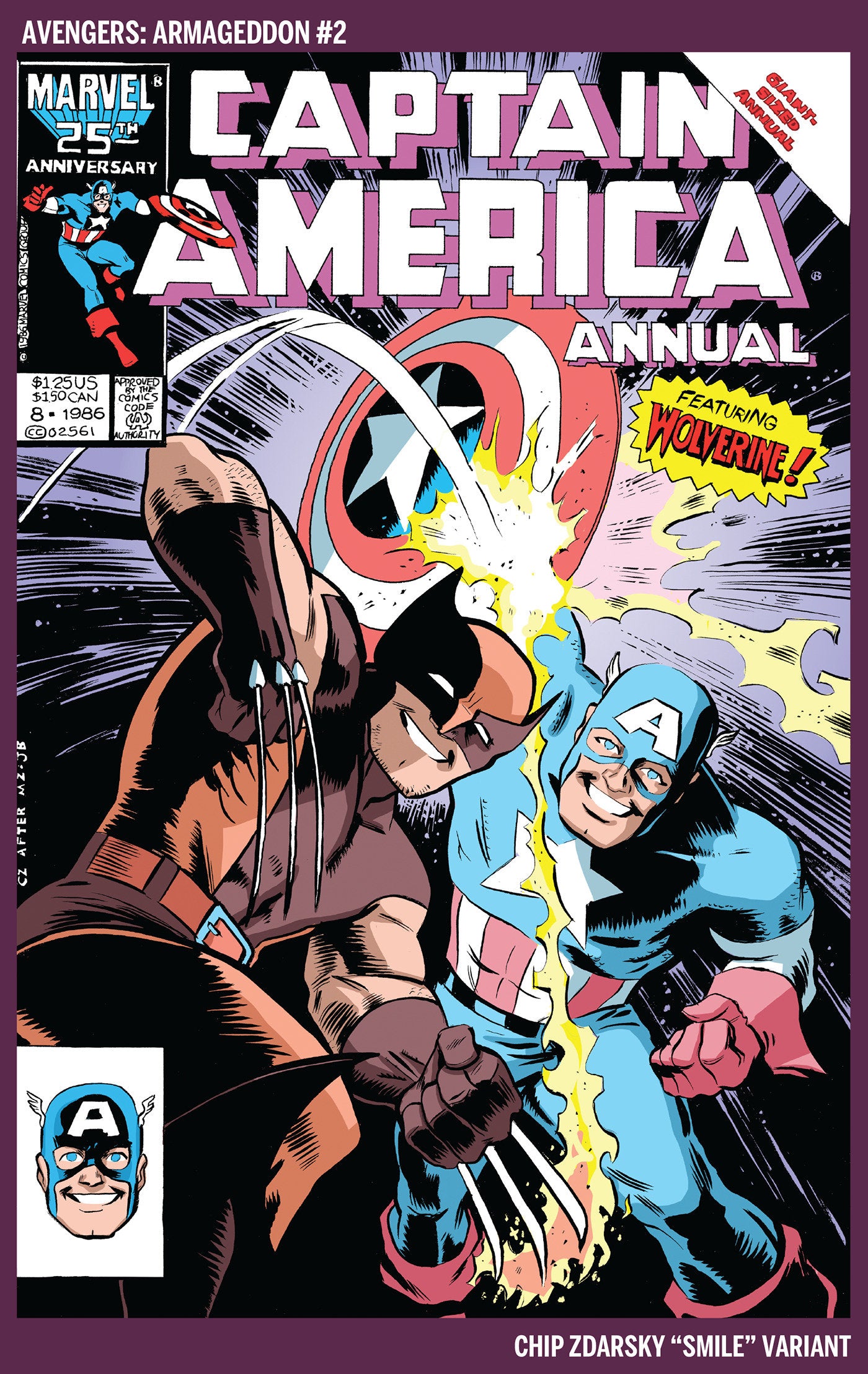 AVENGERS ARMAGEDDON #2 CHIP ZDARSKY SMILE VAR CVR F