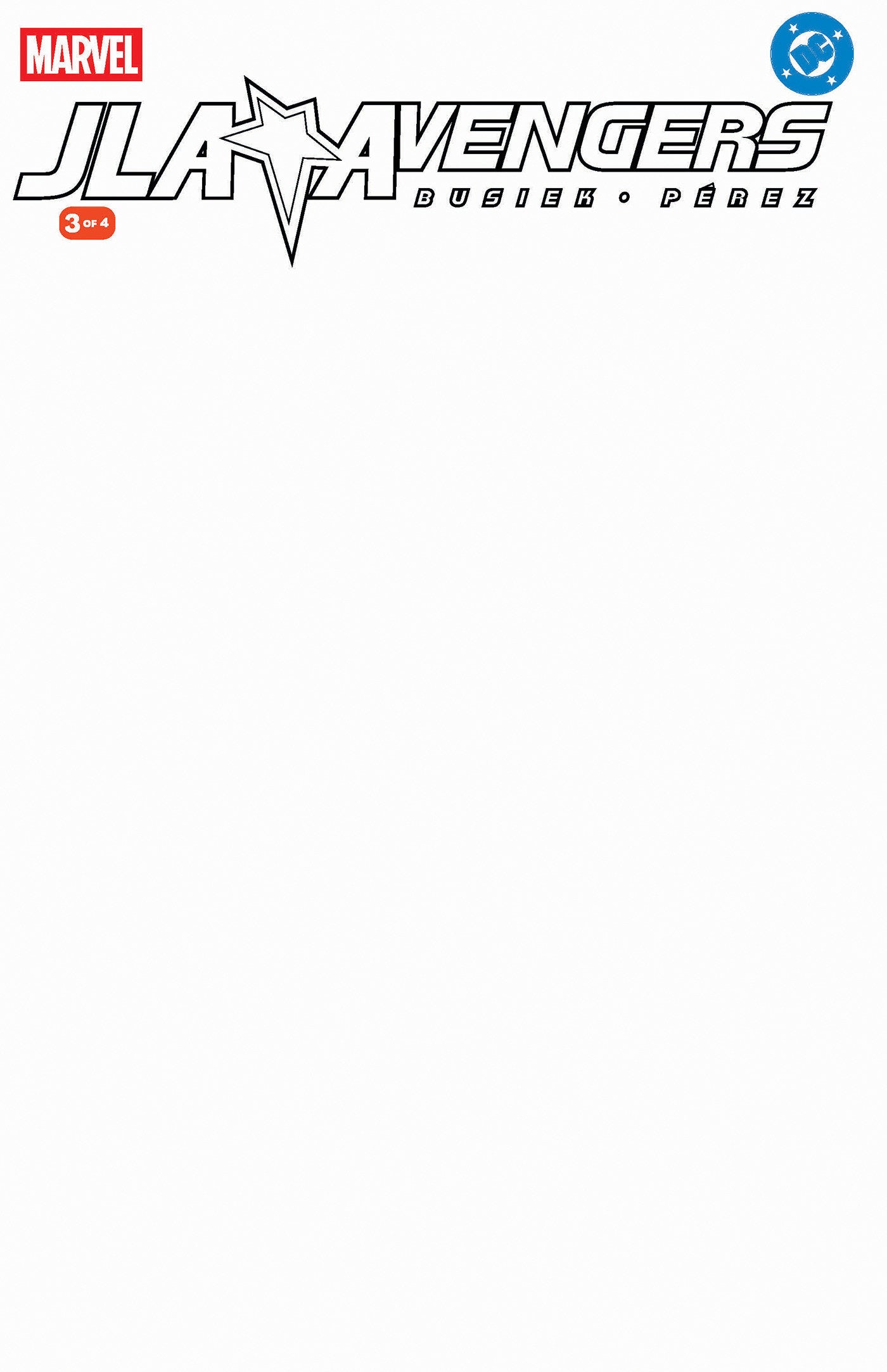 JLA AVENGERS #3 FACSIMILE EDITION BLANK COVER VAR CVR C