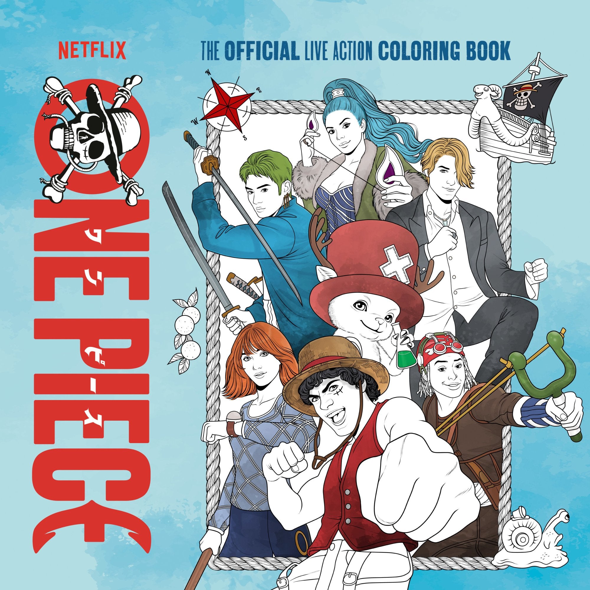 ONE PIECE THE OFFICIAL LIVE ACTION COLORING BOOK