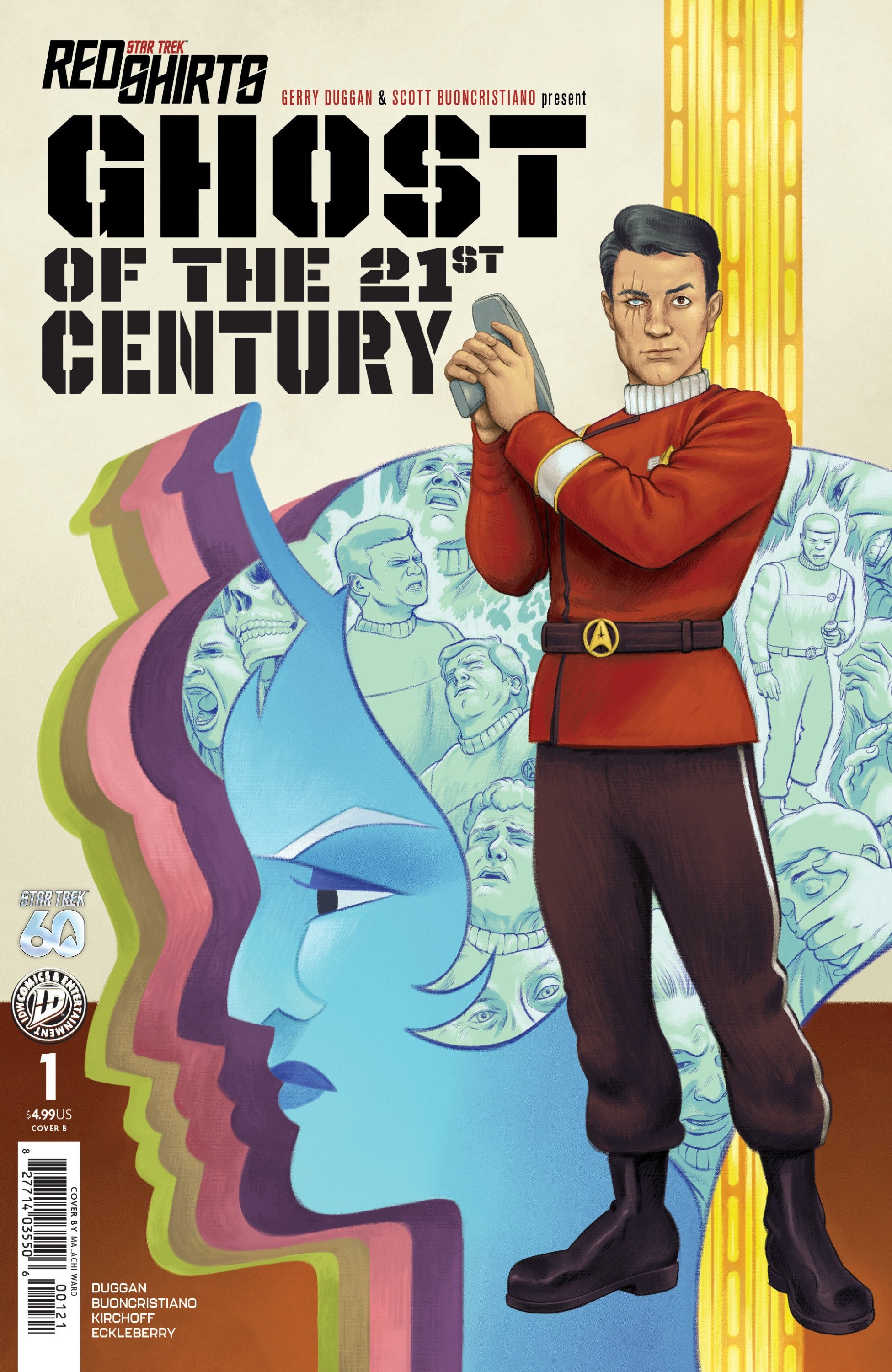 STAR TREK RED SHIRTS--GHOST OF THE 21ST CENTURY #1 VAR B WARD CVR B