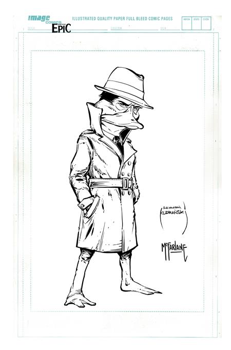 SOMETHING EPIC #13 CVR B SZYMON KUDRANSKI AND TODD MCFARLANE RAW ART VAR