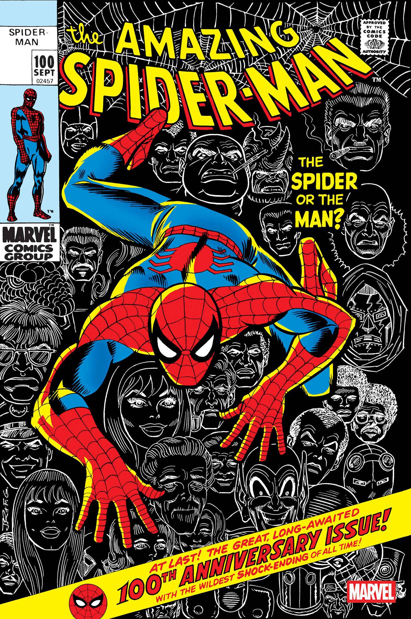 AMAZING SPIDER-MAN #100 FACSIMILE EDITION POSTER