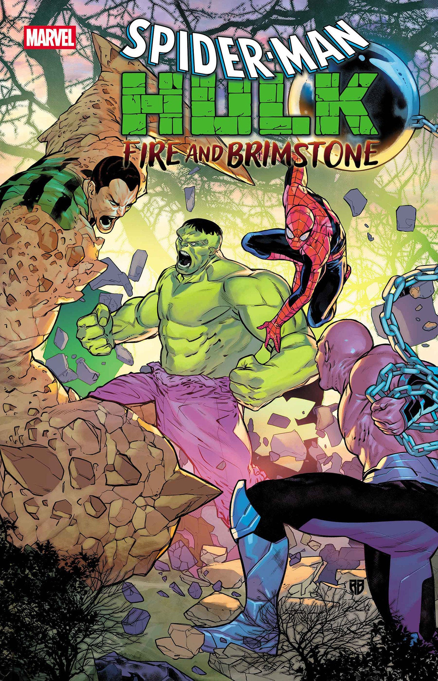 SPIDER-MAN HULK FIRE AND BRIMSTONE #1 POSTER
