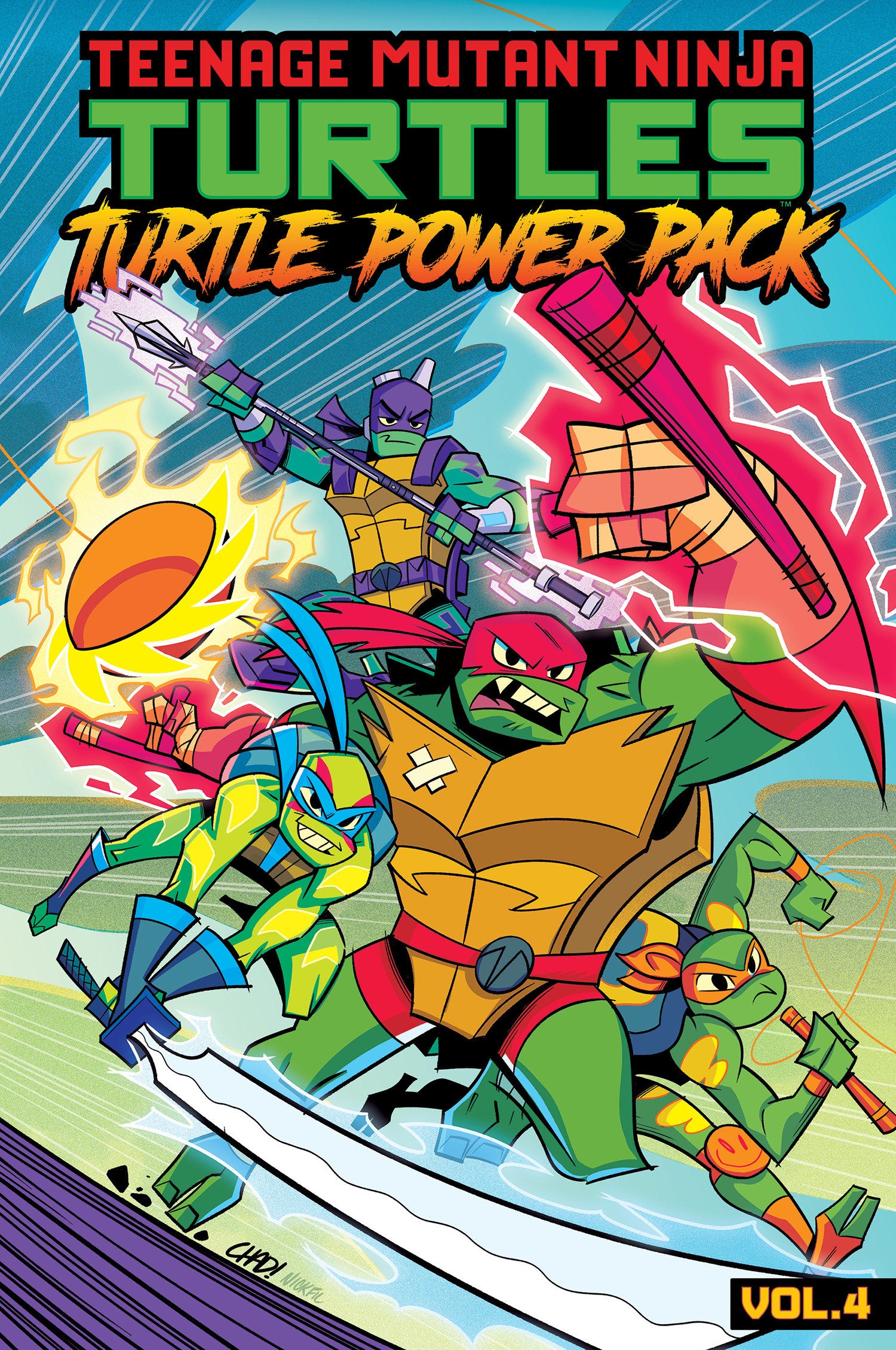 TEENAGE MUTANT NINJA TURTLES TURTLE POWER PACK V4 TP
