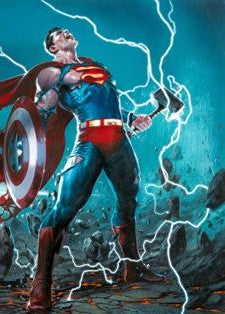 AVENGERS JLA #4 FACSIMILE EDITION CVR E GABRIELE DELL OTTO WRAPAROUND VAR