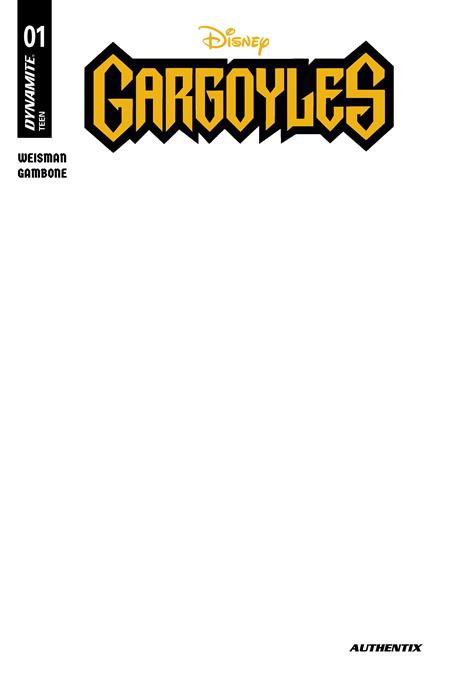 GARGOYLES 2026 #1 CVR E BLANK AUTHENTIX VAR