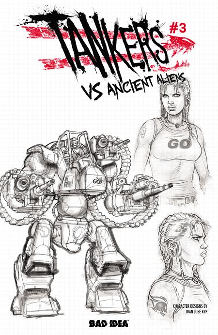 TANKERS VS ANCIENT ALIENS # 3 CVR C JUAN JOSE RYP DESIGN VAR (OF 4)