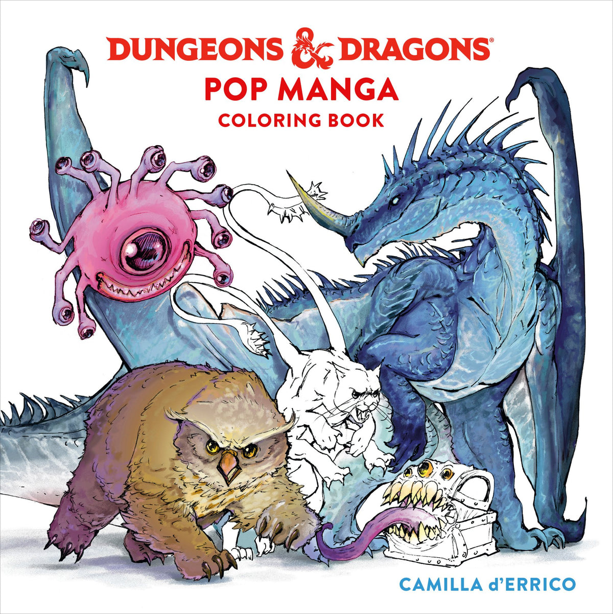 DUNGEONS AND DRAGONS POP MANGA COLORING BOOK