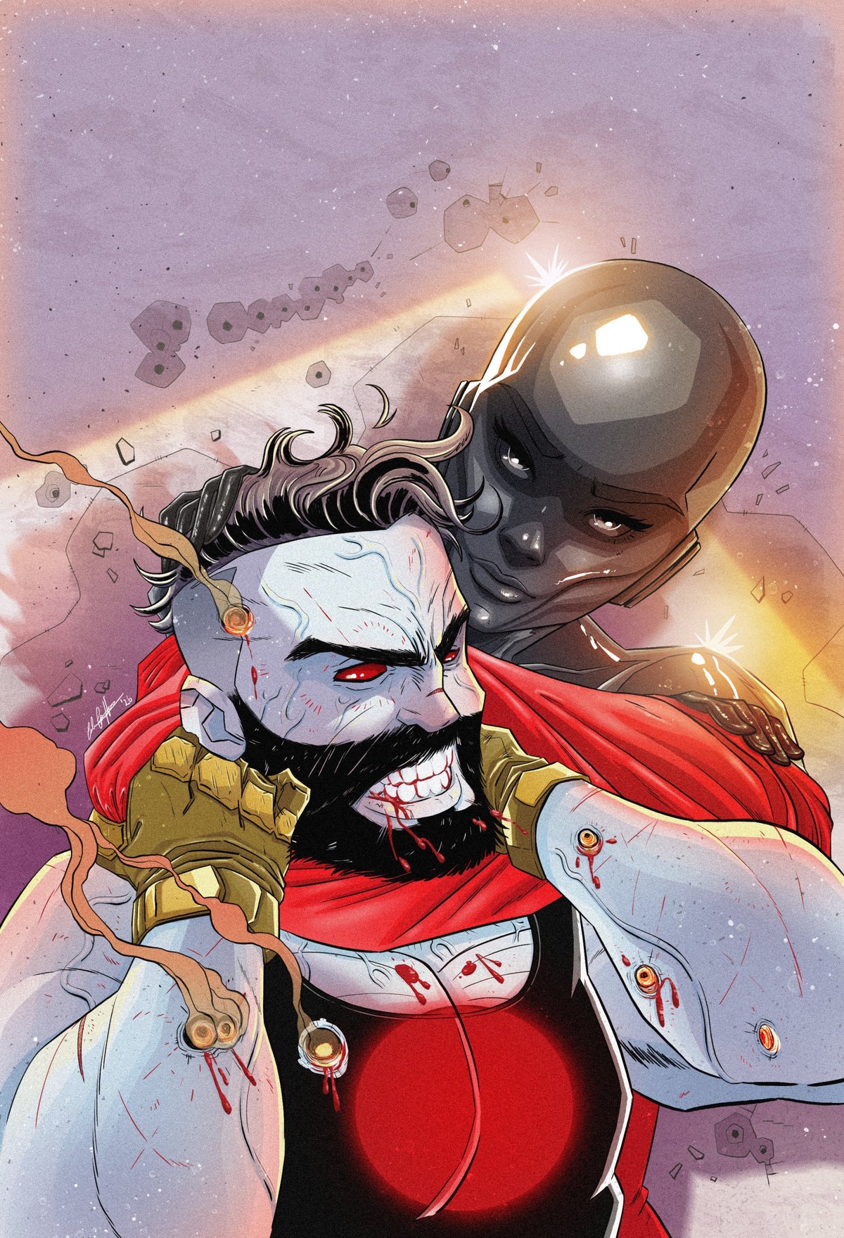 VALIANT BEYOND BLOODSHOT #7--TOY SOLDIERS #1 VAR C GRIFFIN FULL ART CVR C