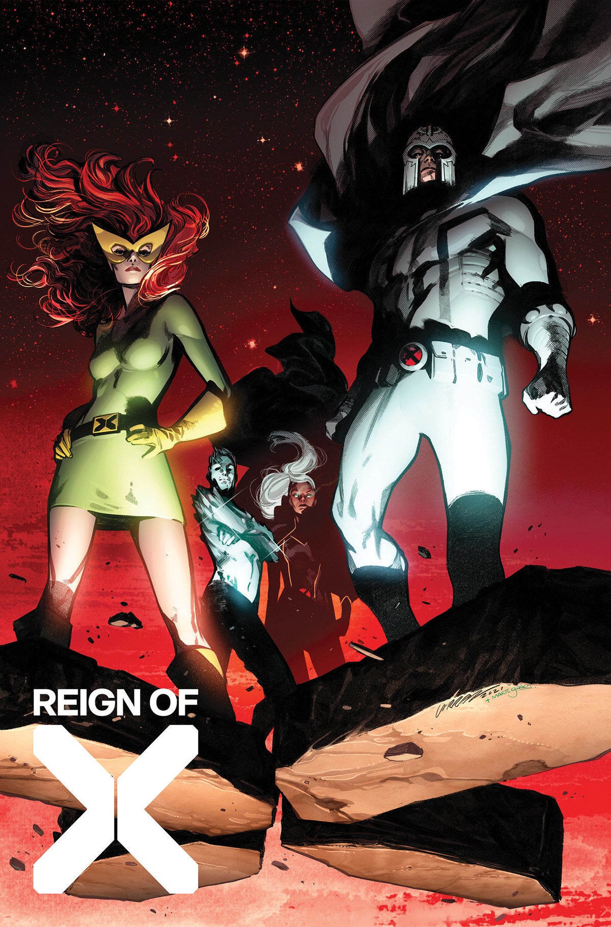 X-MEN AGE OF KRAKOA - REIGN OF X OMNIBUS VOL 2 PEPE LARRAZ COVER DM ONLY HC
