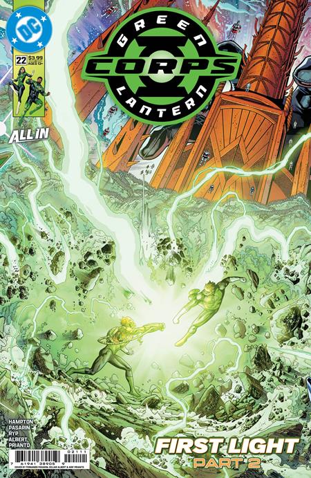 GREEN LANTERN CORPS #22 CVR A FERNANDO PASARIN & OCLAIR ALBERT CONNECTING GREEN LANTERN FIRST LIGHT
