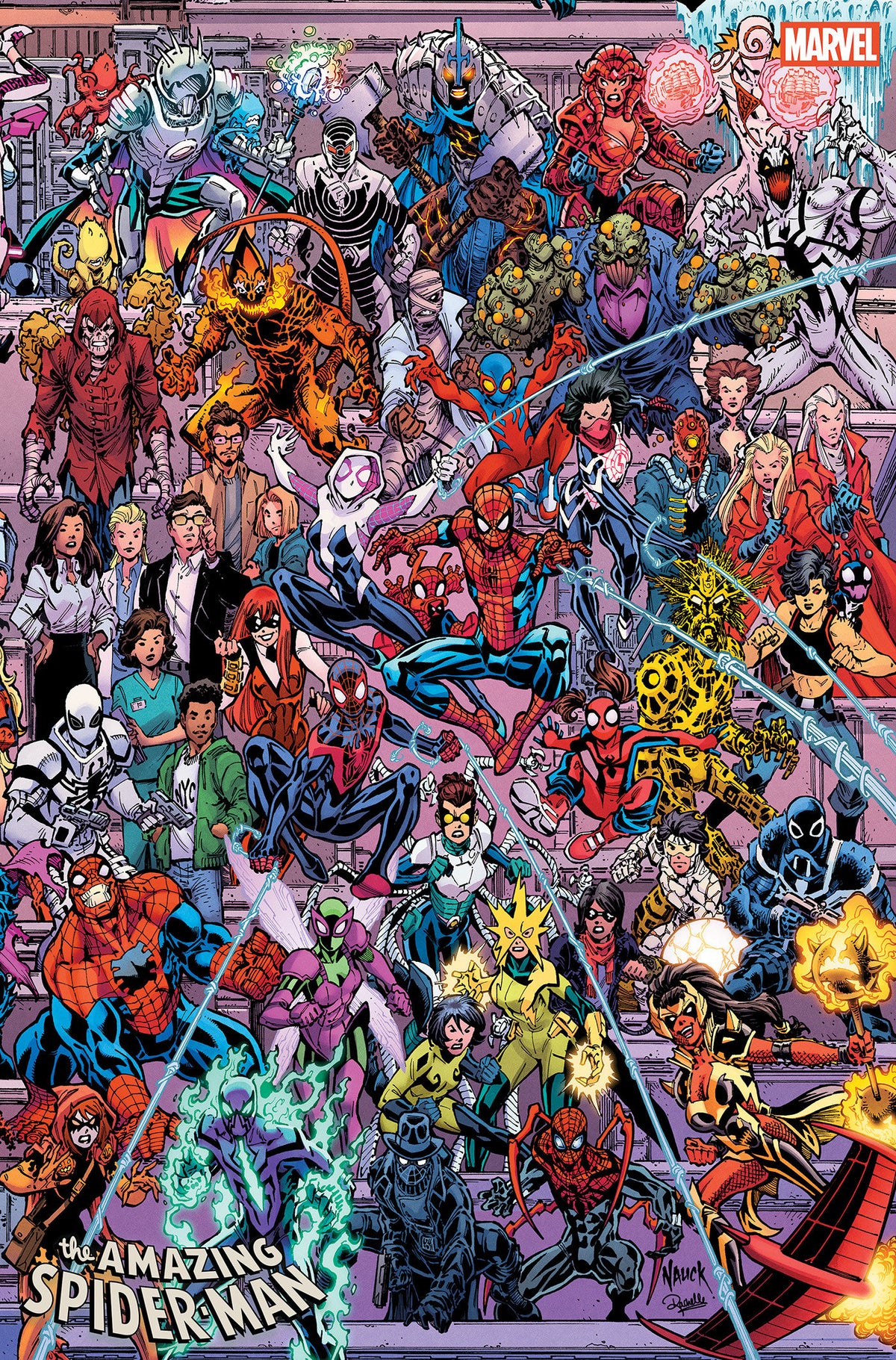 AMAZING SPIDER-MAN #1003 TODD NAUCK 4-PART CONNECTING LEGACY VAR CVR B