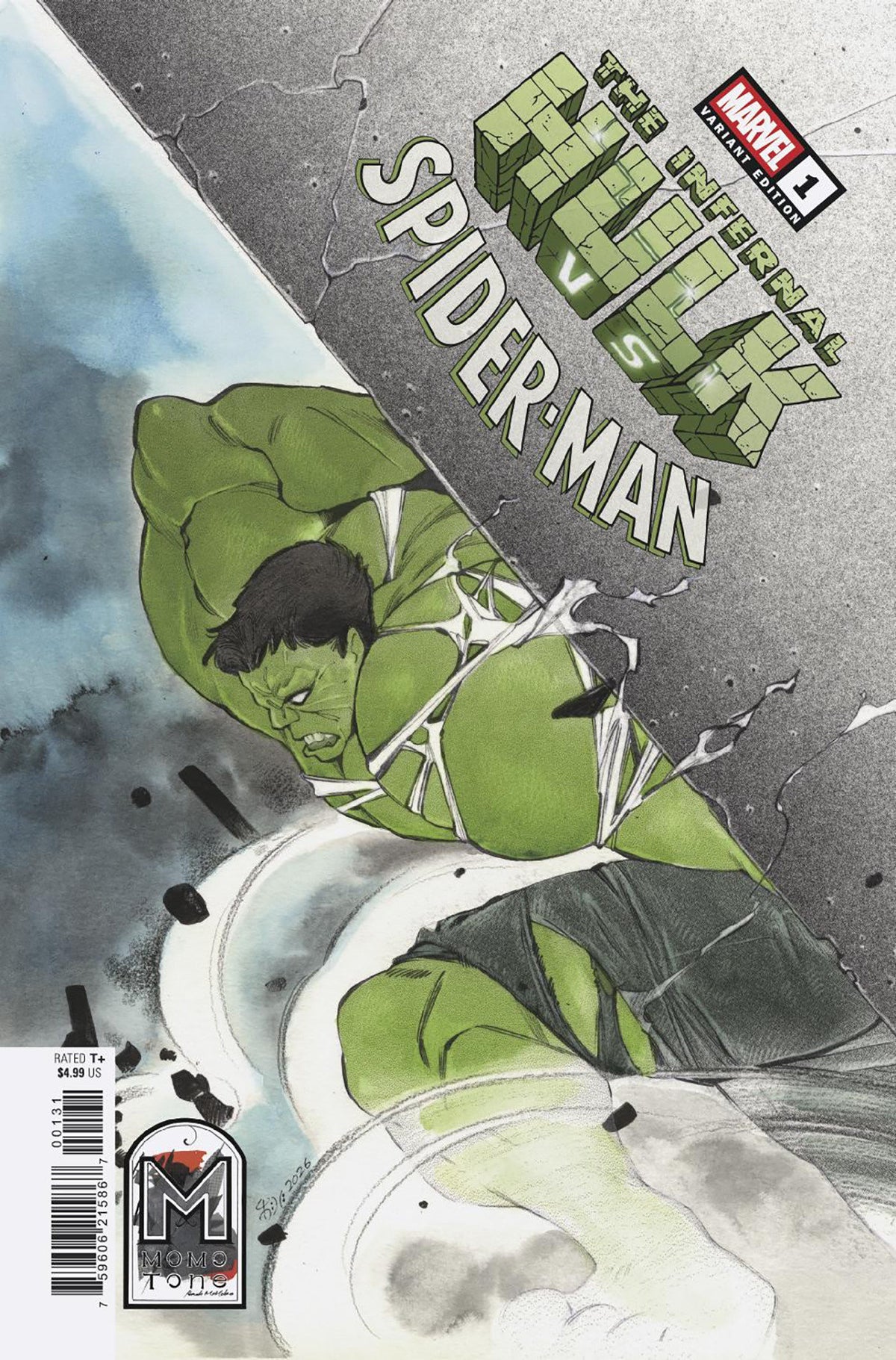 INFERNAL HULK VS SPIDER-MAN #1 PEACH MOMOKO MOMO-TONE VAR CVR C