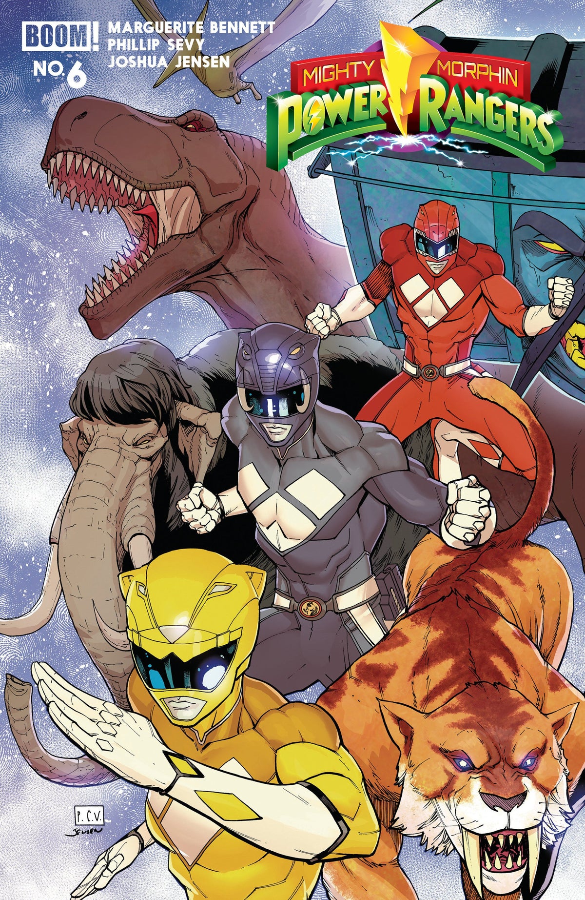MIGHTY MORPHIN POWER RANGERS 2026 #6 B VAR DRESSED SEVY CVR B