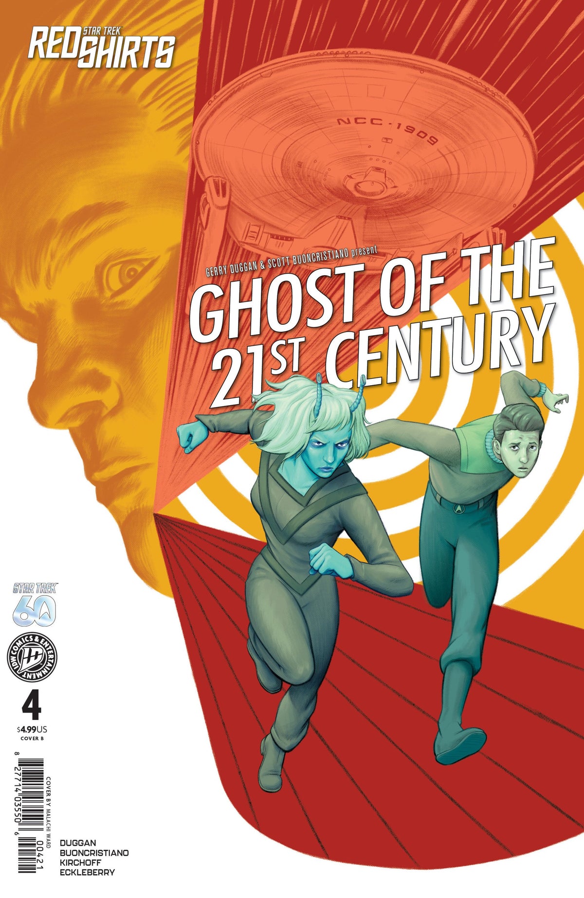 STAR TREK RED SHIRTS--GHOST OF THE 21ST CENTURY #4 VAR B WARD CVR B