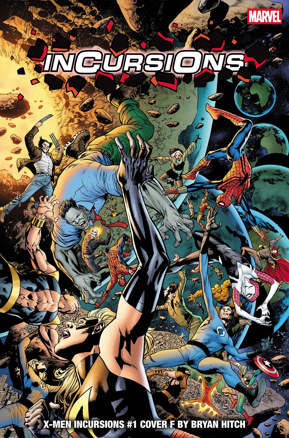 X-MEN INCURSIONS #1 COVER F BRYAN HITCH INCURSIONS VAR CVR D