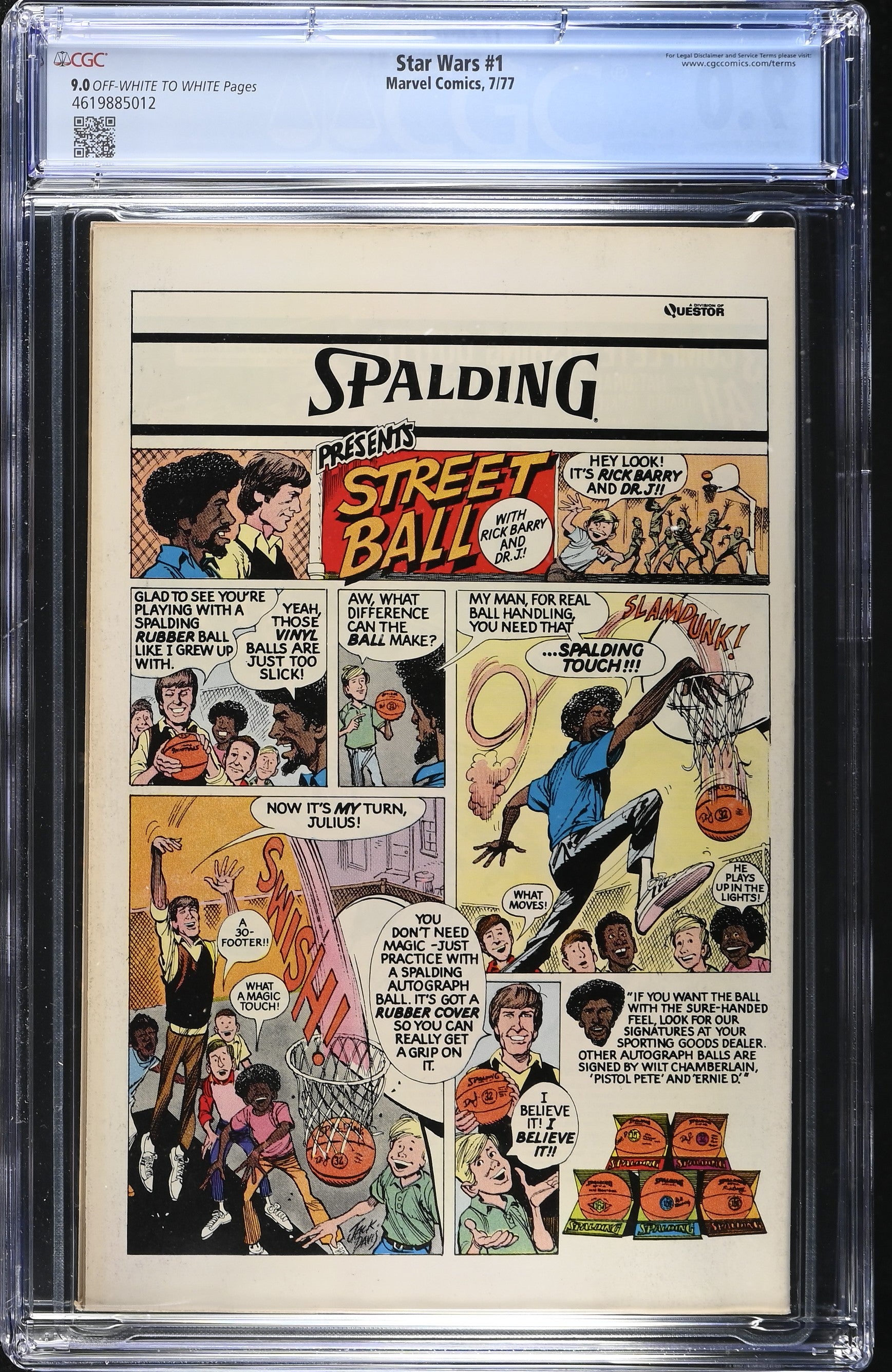 STAR WARS #1 1977 CGC 9.0 VF/NM FIRST PRINTING