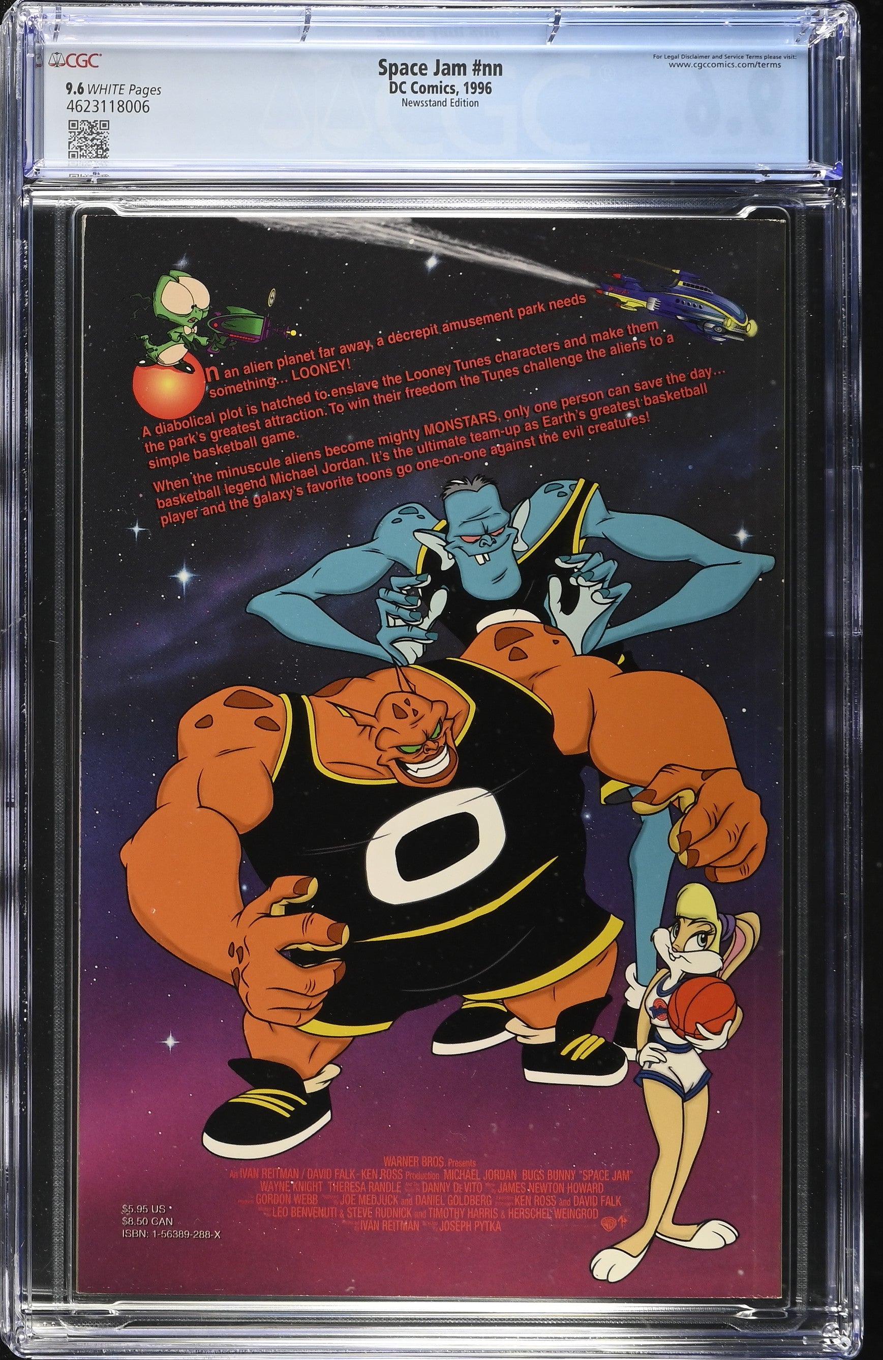 SPACE JAM CGC 9.6 NM+ NEWSSTAND EDITION MICHAEL JORDAN PHOTO COVER