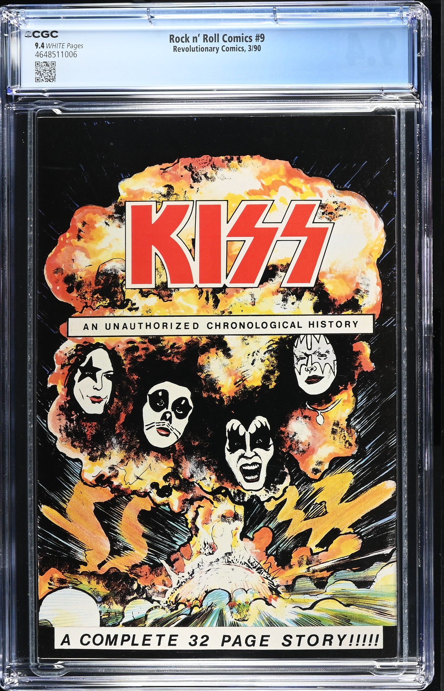 ROCK 'N ROLL COMICS #9 CGC 9.4 NM KISS